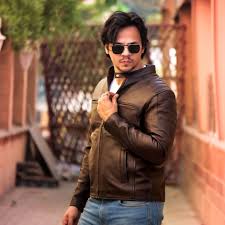 Hand-Stitched leather jacket for men